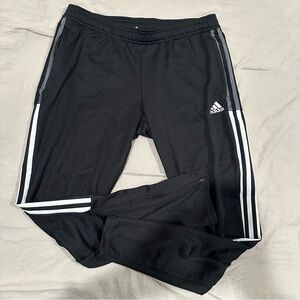 SOLD: Adidas Women's Black Joggers with White Accents